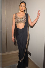 Midnight Muse Saree Set