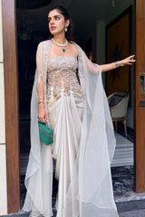 SHARNAMLI MEHRA IN OUR YARA CAPE SKIRT SET