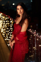 Pooja Hegde In Our Ashira Sharara Set