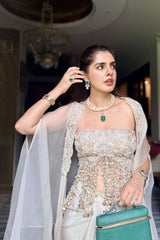 SHARNAMLI MEHRA IN OUR YARA CAPE SKIRT SET