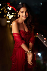 Pooja Hegde In Our Ashira Sharara Set