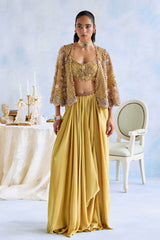 CORALIE CAPE SKIRT SET