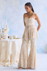FAYE PEPLUM SHARARA SET