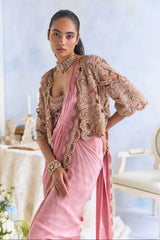 ROSE JACKET SAREE SET