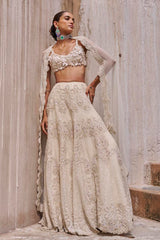 Ivory Bloom Lehenga Set