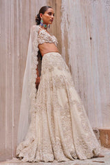 Ivory Bloom Lehenga Set