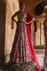 Crimson Royale Lehenga Set