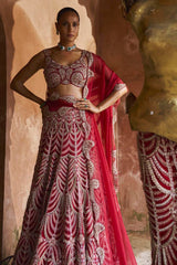 Crimson Royale Lehenga Set