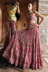 Crimson Royale Lehenga Set