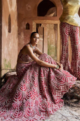 Crimson Royale Lehenga Set