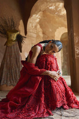 Alekha Advani Jain In Our Crimson Aura Lehenga Set