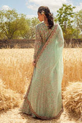 AQUA PRINTED ANARKALI