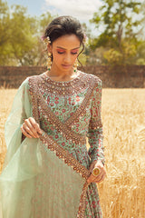 AQUA PRINTED ANARKALI
