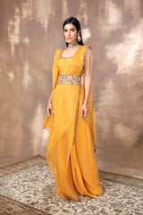 nomadic-mustard-pre-draped-saree