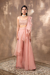 pink-embroidered-sharara-saree