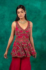 nomadic-heavily-embroidered-fuchsia-peplum