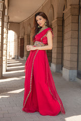 MAIA SEHNA IN NOMADIC FUCHSIA PRE-DRAPED SAREE