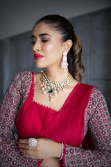 ALISHA PEKHA IN OUR NOMADIC FUCHSIA PRE-DRAPED SHARARA SAREE