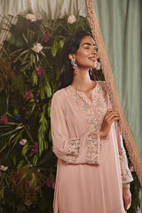 BLUSH PINK EMBROIDERED KURTA SET
