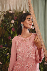 CANDY PINK EMBROIDERED KURTA SET