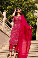 HANNA S KHAN IN NOMADIC FUCHSIA PRINTED KURTA SET
