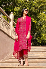 HANNA S KHAN IN NOMADIC FUCHSIA PRINTED KURTA SET