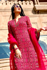 HANNA S KHAN IN NOMADIC FUCHSIA PRINTED KURTA SET