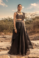 NOMADIC EMBROIDERED SHARARA SAREE