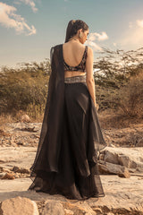 NOMADIC EMBROIDERED SHARARA SAREE