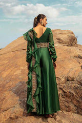NOMADIC EMERALD GREEN EMBROIDERED JUMPSUIT