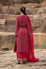 NOMADIC FUCHSIA PRINTED KURTA SET