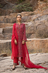 NOMADIC FUCHSIA PRINTED KURTA SET