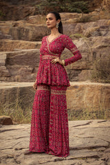 NOMADIC FUCHSIA PRINTED PEPLUM