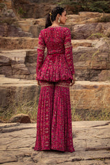 NOMADIC FUCHSIA PRINTED PEPLUM