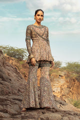 NOMADIC PRINTED ANGRAKHA PEPLUM