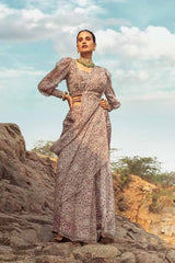 NOMADIC PRINTED CLASSIC SHARARA SAREE