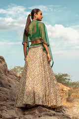 NOMADIC PRINTED LEHENGA