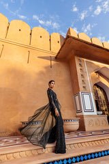 RETRO LOVE BLACK PEARL DROP EMBELLISHED JACKET SET