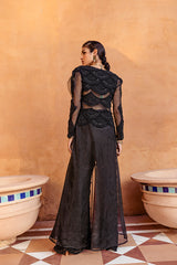 RETRO LOVE BLACK PEARL DROP EMBELLISHED JACKET SET