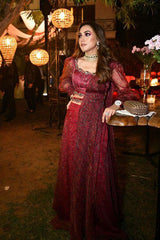 SEEMA DIWAN IN NOMADIC FUCHSIA PRINTED SHARARA SAREE