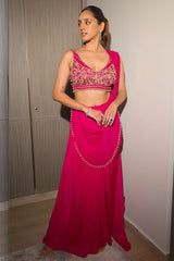 Pink Muse Saree Set