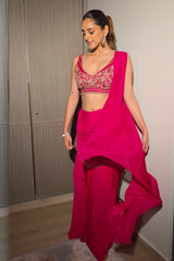 Pink Muse Saree Set