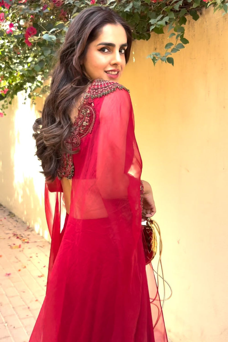 SHARNAMLI MEHRA IN OUR MARAVA KURTA SET