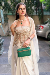 SHARNAMLI MEHRA IN OUR YARA CAPE SKIRT SET