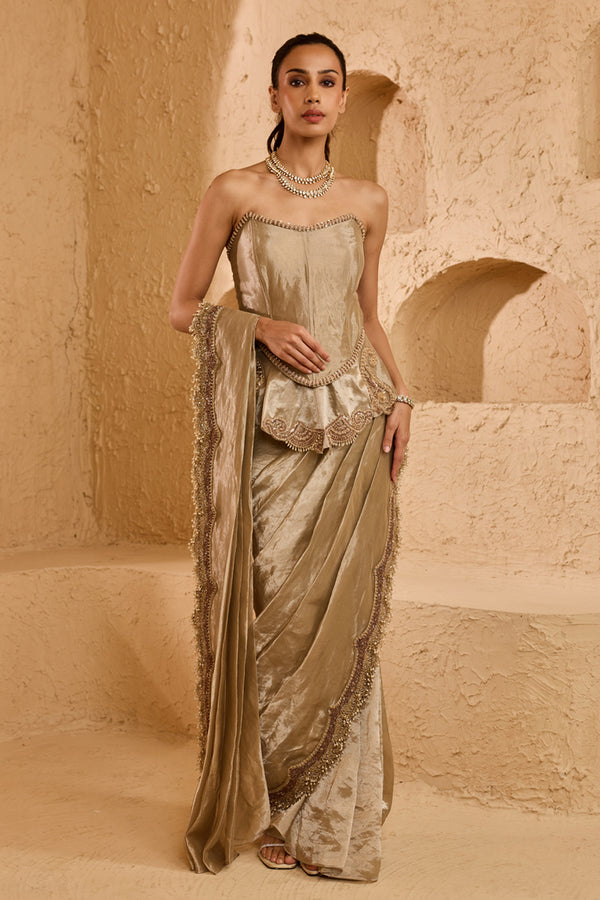 Elysian Drape Saree Set