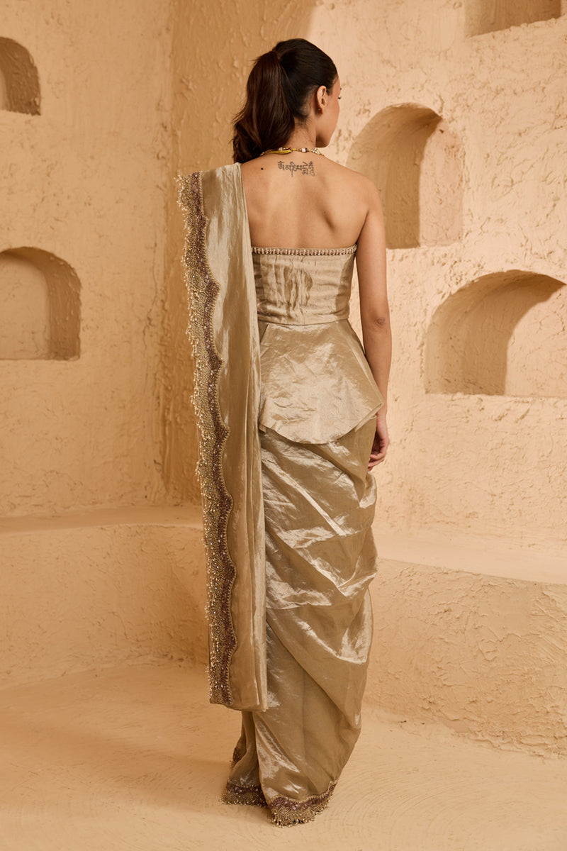 Elysian Drape Saree Set