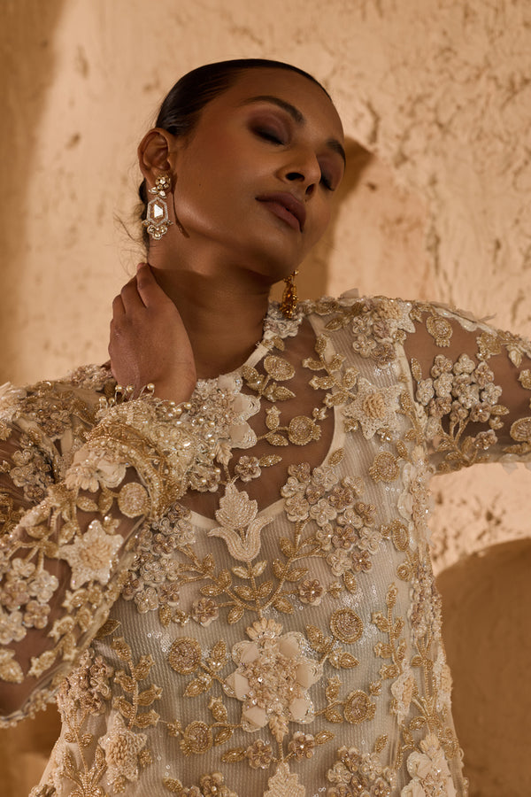 Scarlet A-line Kurta Set