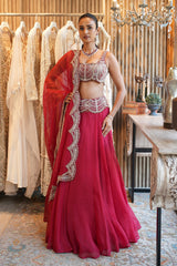 ROOMI SCALLOP LEHENGA SET