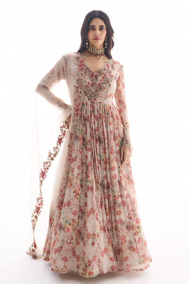 Aksah Anarkali Set
