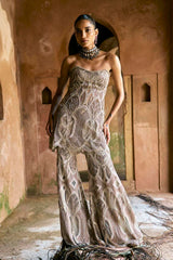Mocha Sharara Set